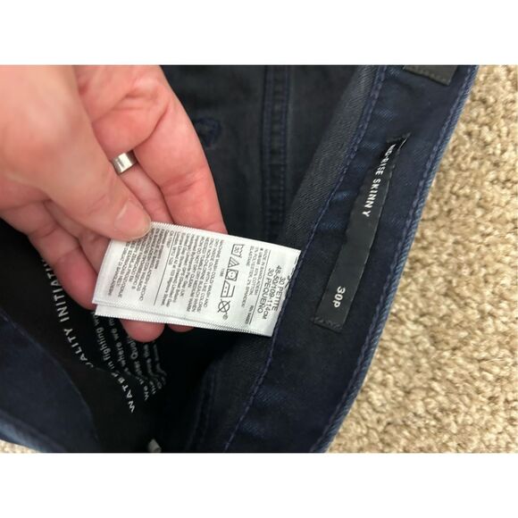 Banana Republic Mid-Rise Dark Wash Blue Skinny Jeans, Size 30P Petite, MSRP $110 - Picture 5 of 7